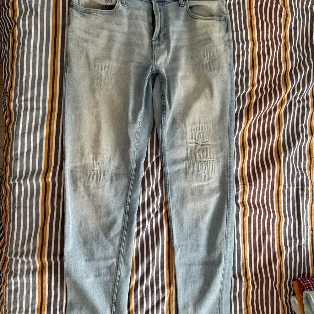 Hollister Light Blue Athletic Skinny Jeans